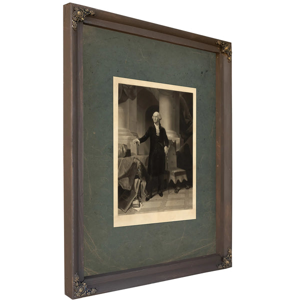 George Washington 1852 — Bourbon Framed Canvas Print | Bella Frye