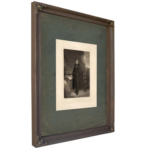 William Henry Harrison Late President of the United States 1841 — Bourbon Framed Canvas Print | Bella Frye