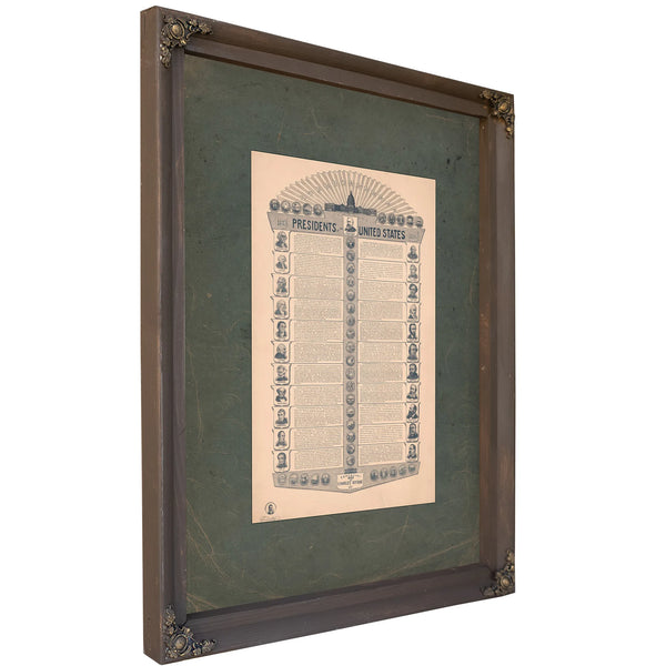 Presidents of the United States 1889 — Bourbon Framed Canvas Print | Bella Frye