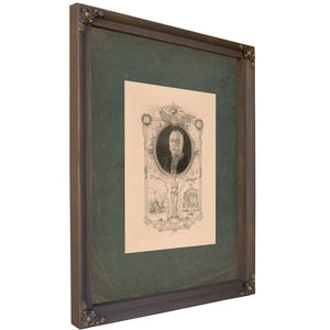 Portrait of Admiral Dewey Commemorating His Arrival in New York September 1899 192 — Bourbon Framed Canvas Print | Bella Frye