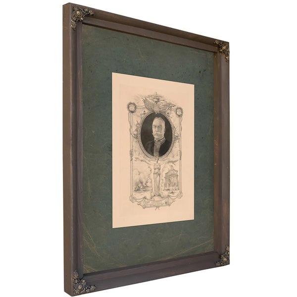 Portrait of Admiral Dewey Commemorating His Arrival in New York September 1899 192 — Bourbon Framed Canvas Print | Bella Frye