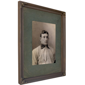 Honus Wagner Portrait — Bourbon Framed Canvas Print | Bella Frye