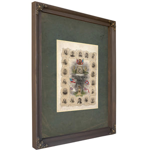 Our Heroes and Our Flags 1895 — Bourbon Framed Canvas Print | Bella Frye