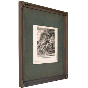 Death of Tecumseh Battle of the Thames Oct 5th 1813 1841 — Bourbon Framed Canvas Print | Bella Frye
