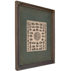 Three 1833 1837 — Verdigris Framed Canvas Print | Bella Frye