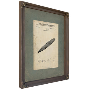 The Rosales Cigar Patent of 196 — Framed Wall Art Room View | Bella Frye