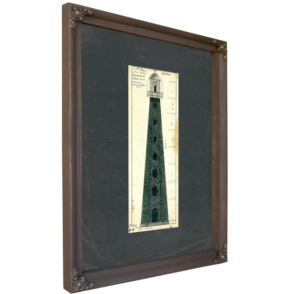 The Cumberland Island Beacon a Tower Lost to Time — Bourbon Framed Canvas Print | Bella Frye