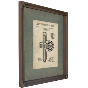 The Lambert Typewriter Patent — Mechanical Whispers of the Written Word — Framed Wall Art Room View | Bella Frye