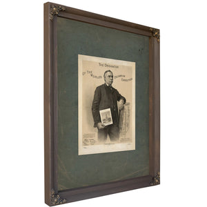 The Originator of the Worlds Columbian Exposition 1892 — Bourbon Framed Canvas Print | Bella Frye