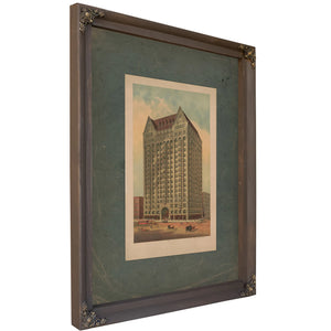 Masonic Temple Chicago 189 — Verdigris Framed Canvas Print | Bella Frye