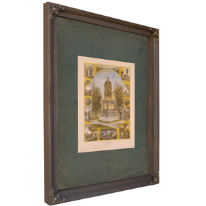 Burns Monument the Mcpherson Gift Albany Ny 1888 — Bourbon Framed Canvas Print | Bella Frye