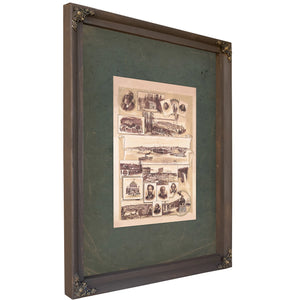 Assorted Frontier Scenes 1893 — Bourbon Framed Canvas Print | Bella Frye