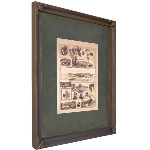 Assorted Frontier Scenes 1893 — Bourbon Framed Canvas Print | Bella Frye