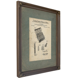 The Gentlemans Vice Drucklier Cigarette Tip Patent — Framed Wall Art Room View | Bella Frye