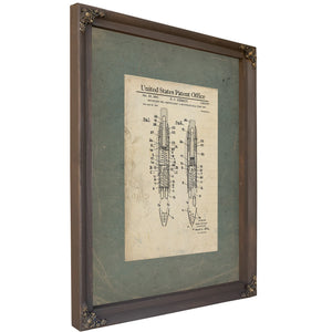 The Scriveners Mechanism Schmidt Multicolor Pen Patent — Framed Wall Art Room View | Bella Frye