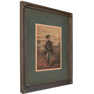 Union Drummer Boy John Clem at Point Lookout Tennessee 1863 188 — Bourbon Framed Canvas Print | Bella Frye