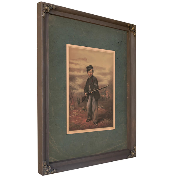 Union Drummer Boy John Clem at Point Lookout Tennessee 1863 188 — Bourbon Framed Canvas Print | Bella Frye