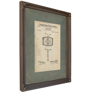 The Kollenberg Apparatus Patent Drawing No. 612349 — Bourbon Framed Canvas Print | Bella Frye