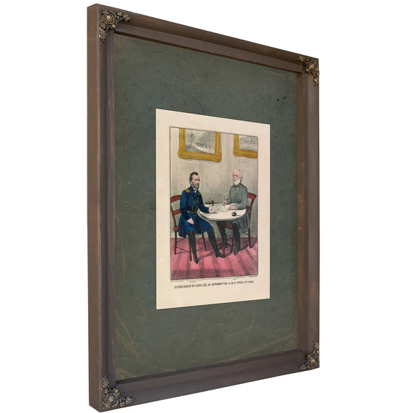 Surrender of General Lee at Appomattox Ch Va April 9th 1865 1865 — Bourbon Framed Canvas Print | Bella Frye