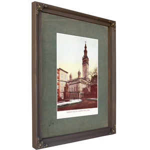 The Gilded Arena Stanford Whites Tower of Spectacle and Scandal — Bourbon Framed Canvas Print | Bella Frye