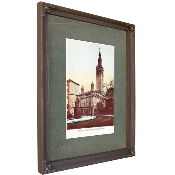 The Gilded Arena Stanford Whites Tower of Spectacle and Scandal — Bourbon Framed Canvas Print | Bella Frye