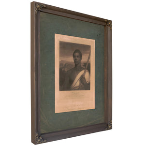 Cinque the Chief of the Amistad Captives 184 — Bourbon Framed Canvas Print | Bella Frye