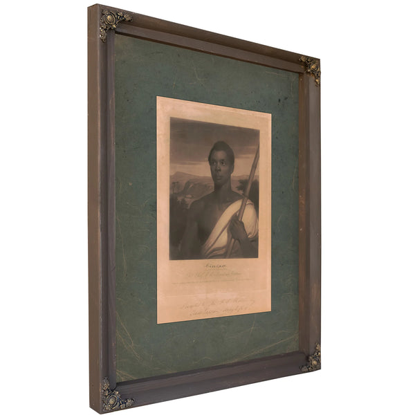 Cinque the Chief of the Amistad Captives 184 — Bourbon Framed Canvas Print | Bella Frye