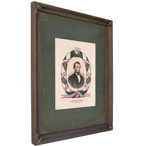 Abraham Lincoln Sixteenth President of the United States Born February 12 189 Died April 15 1865 1866 — Bourbon Framed Canvas
