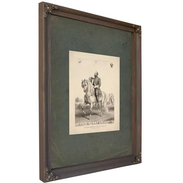 General James Abraham Garfield Kt 14 a Asr Late President Usa 1882 — Bourbon Framed Canvas Print | Bella Frye