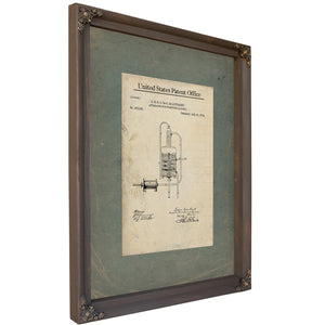 The Alchemists Secret De Louvagny Distillation Patent of 1874 — Bourbon Framed Canvas Print | Bella Frye