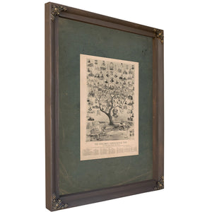 The Columbus Genealogical Tree of the Worlds Columbian Exposition Chicago Ill 1893 1893 — Bourbon Framed Canvas Print | Bella