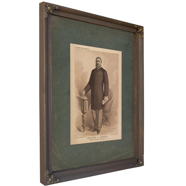 Chester a Arthur President of the United States 1881 — Bourbon Framed Canvas Print | Bella Frye