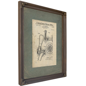 The Publicans Precision Cornelius Beer Tap Patent — Framed Wall Art Room View | Bella Frye