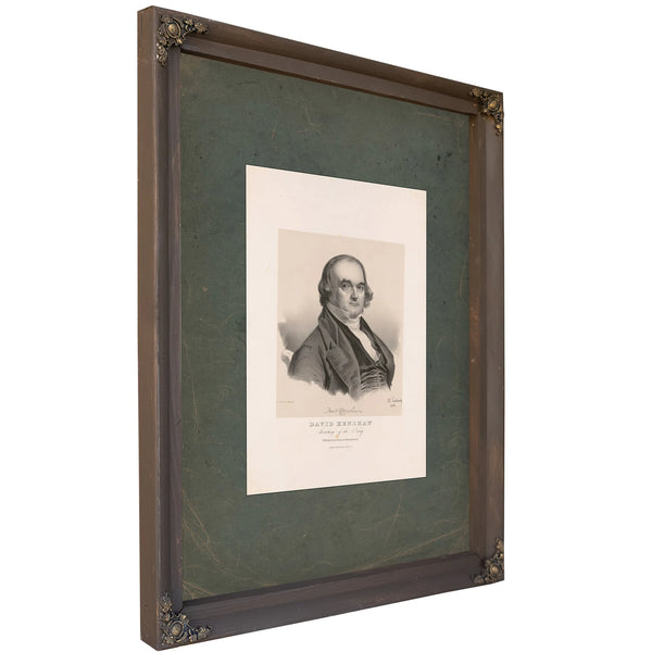 David Henshaw Secretary of the Navy 1843 — Bourbon Framed Canvas Print | Bella Frye