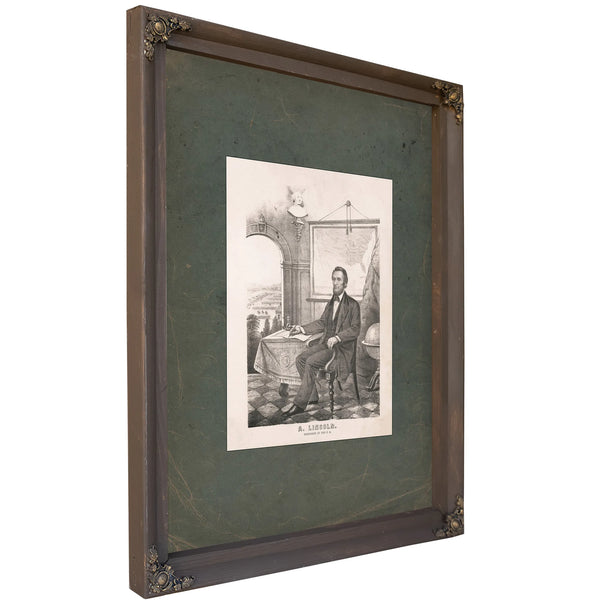 Abraham Lincoln President of the Us 1862 1864 — Bourbon Framed Canvas Print | Bella Frye