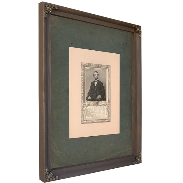 Abraham Lincoln 1918 — Bourbon Framed Canvas Print | Bella Frye