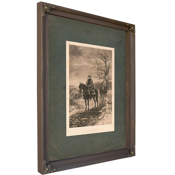 In the Dark Days Ulysses S Grant 1885 — Bourbon Framed Canvas Print | Bella Frye