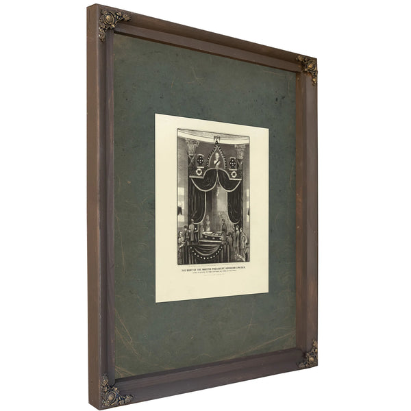 The Body of the Martyr President Abraham Lincoln Lying in State at the City Hall Ny April 24th 25th 1865 1865 — Bourbon Frame