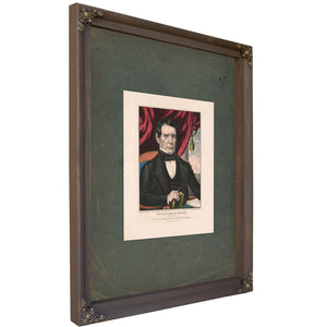 William R King Democratic Candidate for Vice President of the United States 1852 — Bourbon Framed Canvas Print | Bella Frye