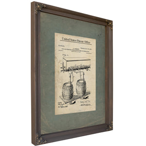 The Publicans Secret Schmidts Pressure Apparatus Patent — Framed Wall Art Room View | Bella Frye