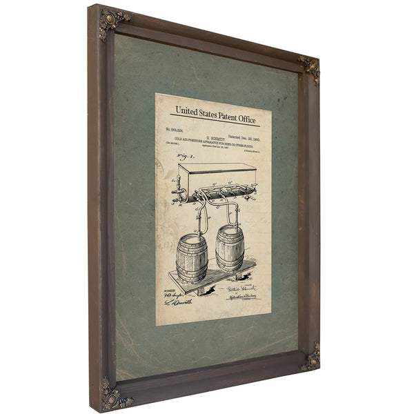 The Publicans Secret Schmidts Pressure Apparatus Patent — Framed Wall Art Room View | Bella Frye