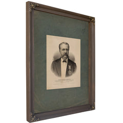 Justus Henry Rathbone Founder Past Supreme Chancellor of the Order of Knights of Pythias 189 — Bourbon Framed Canvas Print | 