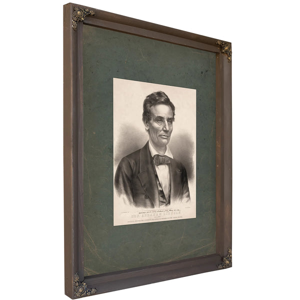 Hon Abraham Lincoln of Illinois National Republican Candidate for Sixteenth President of the United States 186 — Bourbon Fram