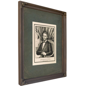 Abraham Lincoln_ Sixteenth President of the United States 1861 — Bourbon Framed Canvas Print | Bella Frye