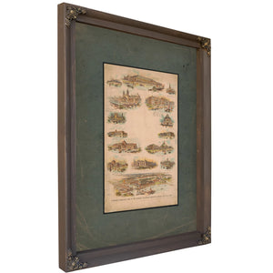 Birds Eye View of the Worlds Columbian Exposition Chicago Ill Usa 1893 1892 — Bourbon Framed Canvas Print | Bella Frye