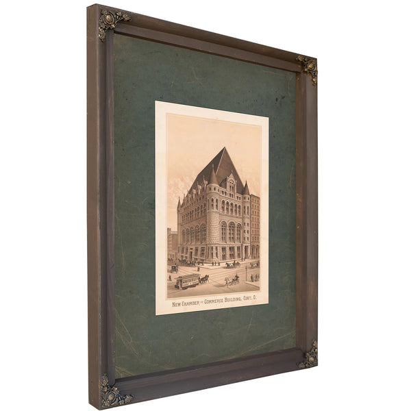 New Chamber of Commerce Building Cinti O 189 — Bourbon Framed Canvas Print | Bella Frye