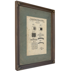 Us Patent No. 223673 Tennis Ball Cover by Dw Ellis (1935) — Bourbon Framed Canvas Print | Bella Frye