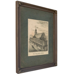 The Old Post Office New York 1877 — Bourbon Framed Canvas Print | Bella Frye
