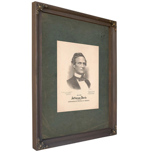 1865 Jefferson Davis President Confederate States of America 198 — Bourbon Framed Canvas Print | Bella Frye