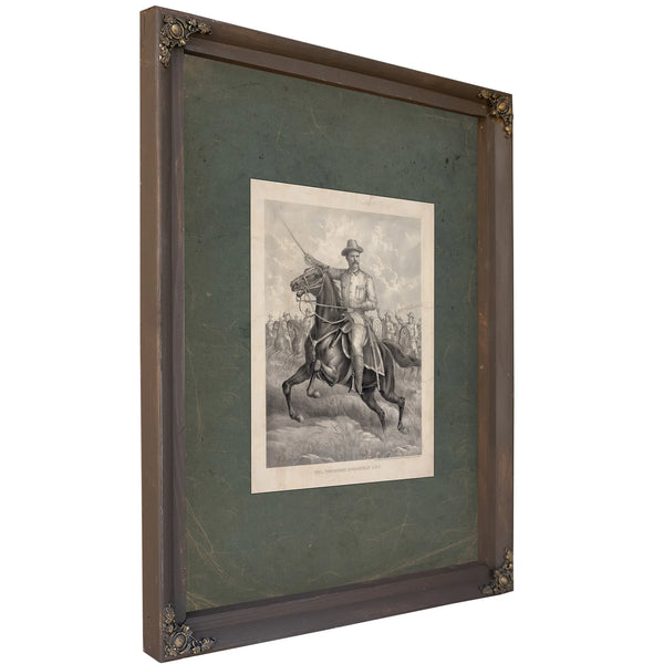 Colonel Theodore Roosevelt Usv 19th Century — Bourbon Framed Canvas Print | Bella Frye